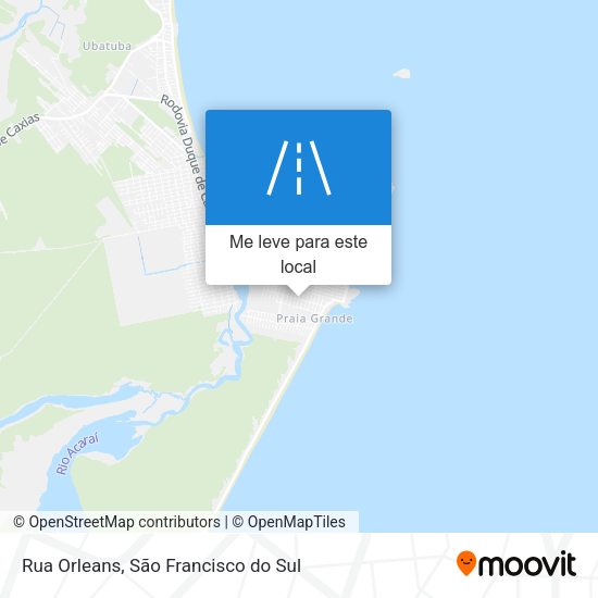 Rua Orleans mapa