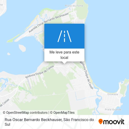 Rua Oscar Bernardo Beckhauser mapa