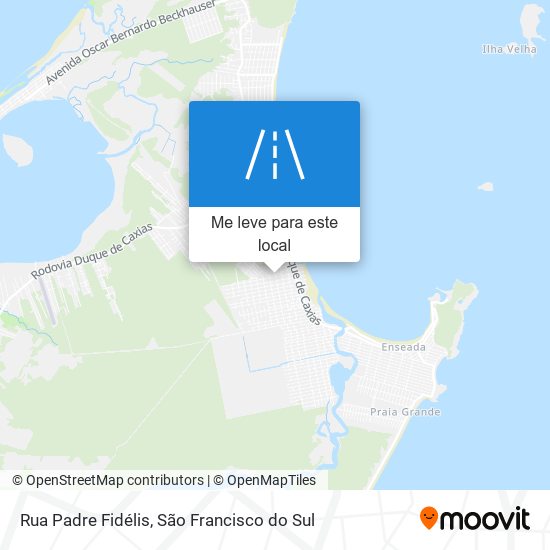 Rua Padre Fidélis mapa