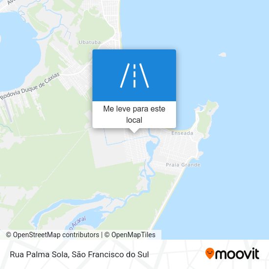 Rua Palma Sola mapa