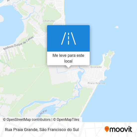 Rua Praia Grande mapa