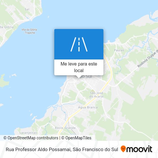Rua Professor Aldo Possamai mapa