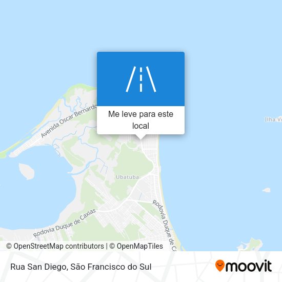 Rua San Diego mapa