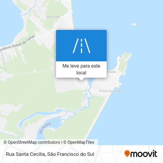 Rua Santa Cecília mapa