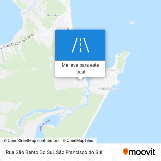 Rua São Bento Do Sul mapa