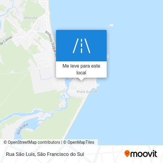 Rua São Luís mapa