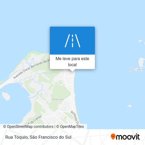 Rua Tóquio mapa