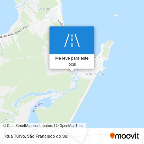Rua Turvo mapa
