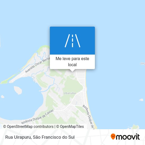 Rua Uirapuru mapa