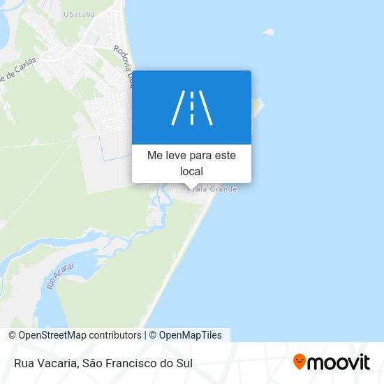 Rua Vacaria mapa