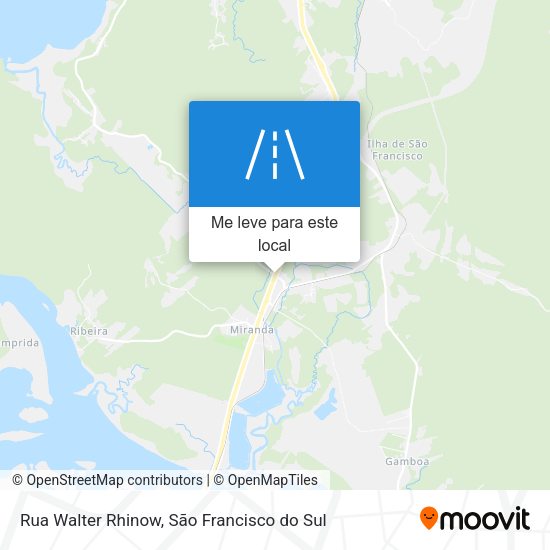 Rua Walter Rhinow mapa