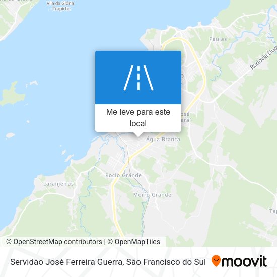 Servidão José Ferreira Guerra mapa