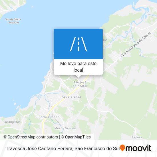 Travessa José Caetano Pereira mapa