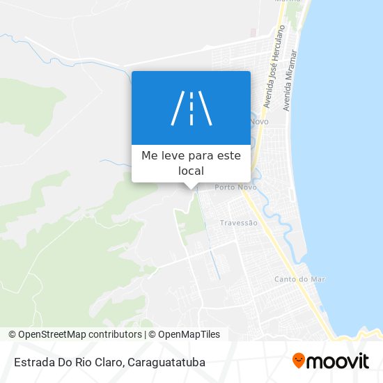 Estrada Do Rio Claro mapa