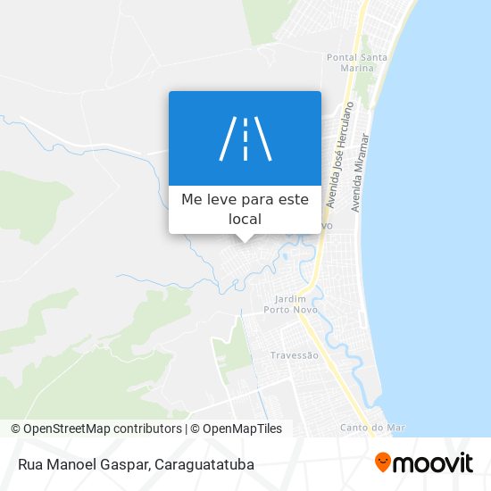 Rua Manoel Gaspar mapa