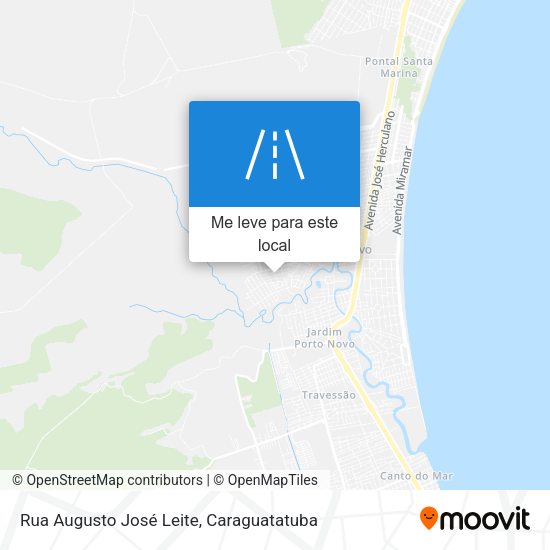 Rua Augusto José Leite mapa