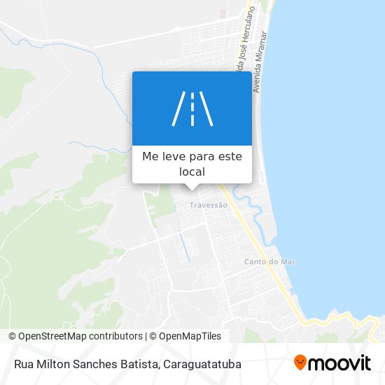 Rua Milton Sanches Batista mapa