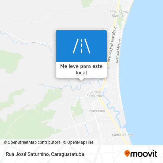 Rua José Saturnino mapa