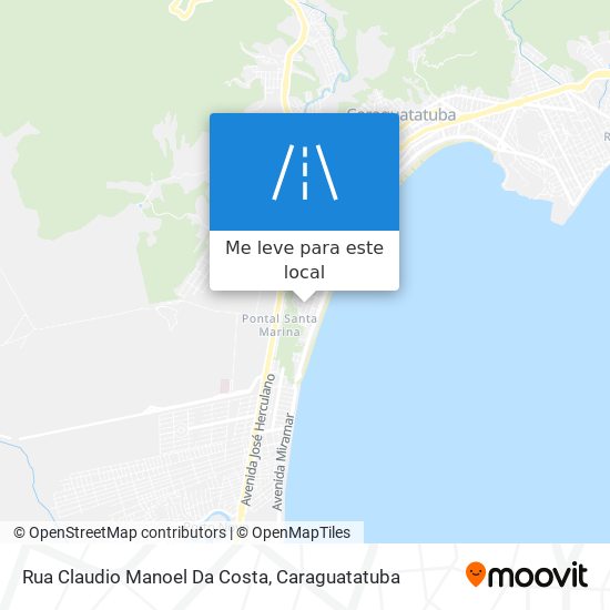 Rua Claudio Manoel Da Costa mapa