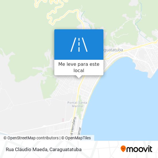Rua Cláudio Maeda mapa
