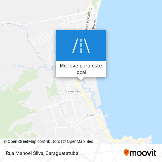 Rua Manoel Silva mapa
