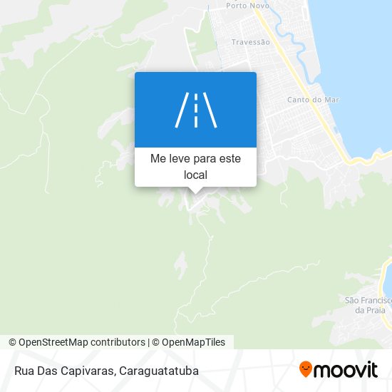 Rua Das Capivaras mapa