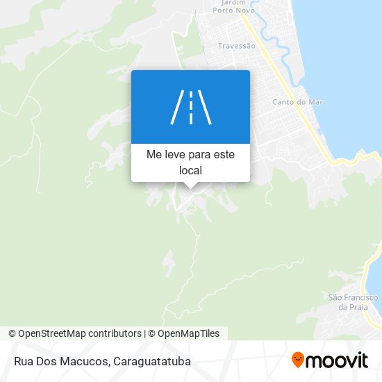 Rua Dos Macucos mapa