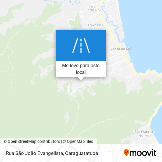 Rua São João Evangelista mapa