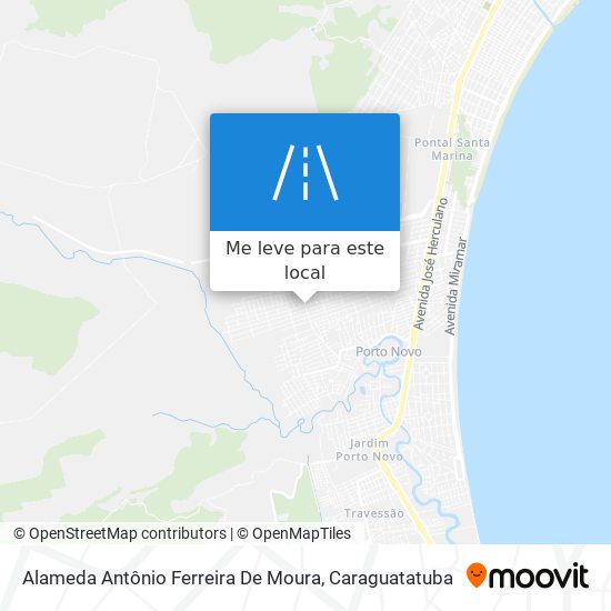 Alameda Antônio Ferreira De Moura mapa