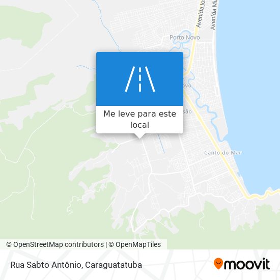 Rua Sabto Antônio mapa