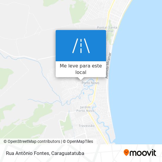 Rua Antônio Fontes mapa