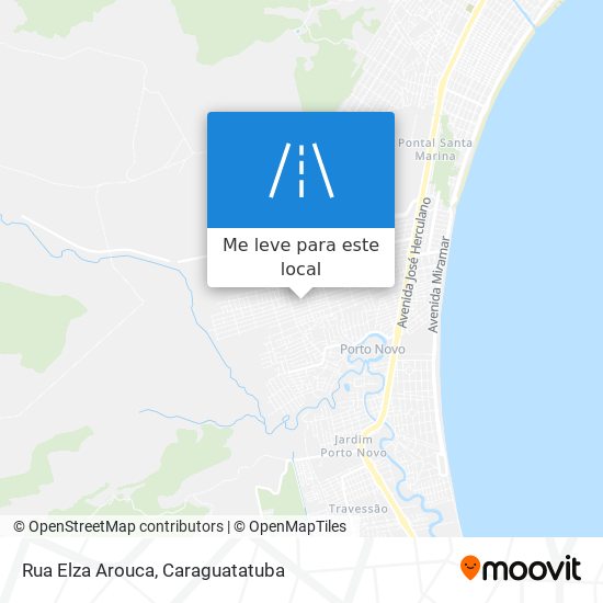 Rua Elza Arouca mapa
