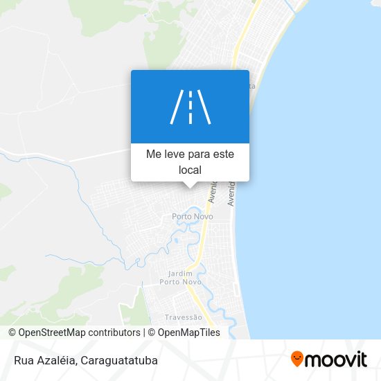 Rua Azaléia mapa