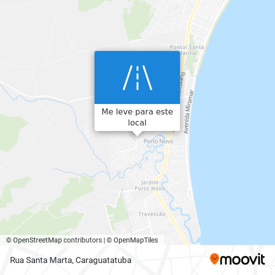 Rua Santa Marta mapa