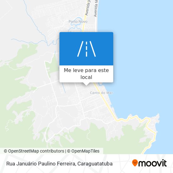Rua Januário Paulino Ferreira mapa
