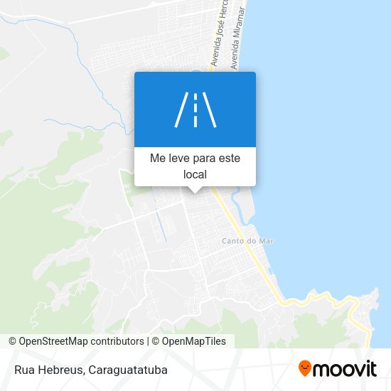 Rua Hebreus mapa