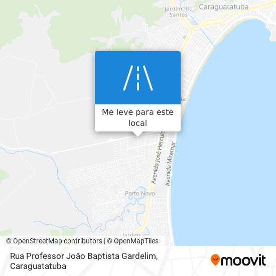 Rua Professor João Baptista Gardelim mapa