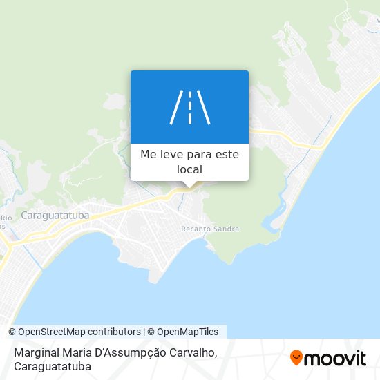 Marginal Maria D’Assumpção Carvalho mapa