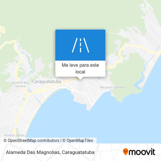 Alameda Das Magnolias mapa