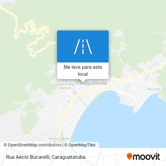 Rua Aécio Bucarelli mapa