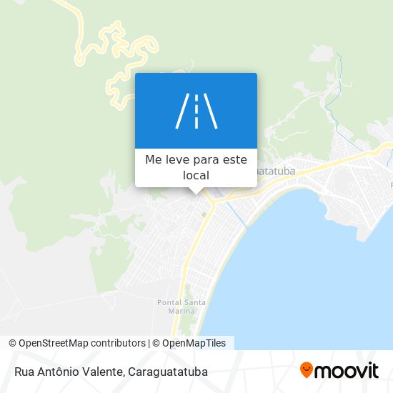 Rua Antônio Valente mapa