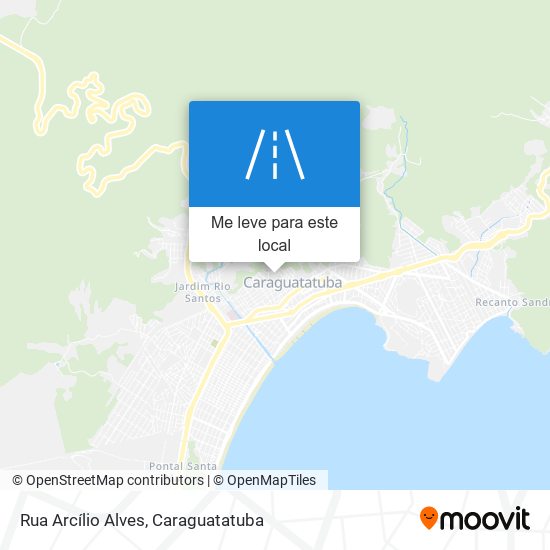 Rua Arcílio Alves mapa