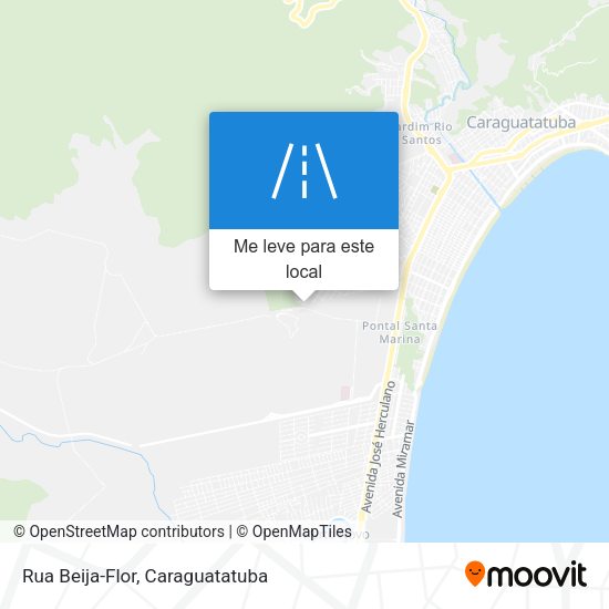 Rua Beija-Flor mapa