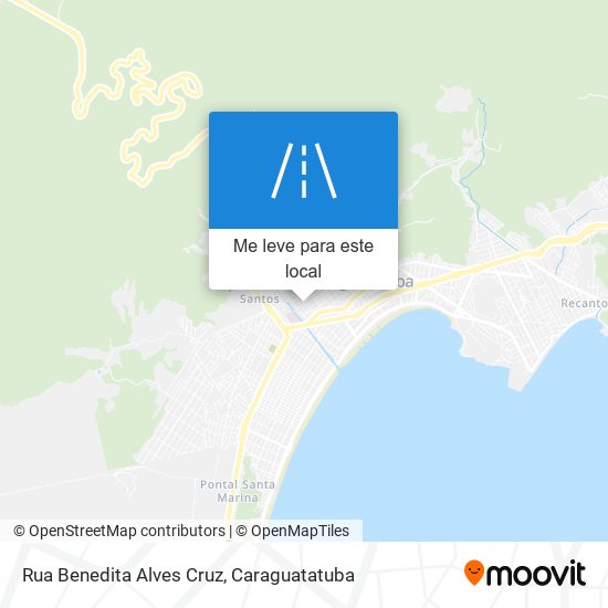 Rua Benedita Alves Cruz mapa