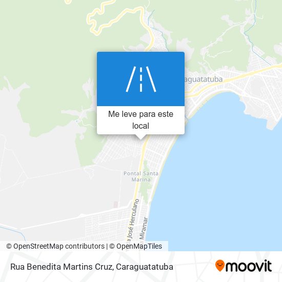 Rua Benedita Martins Cruz mapa