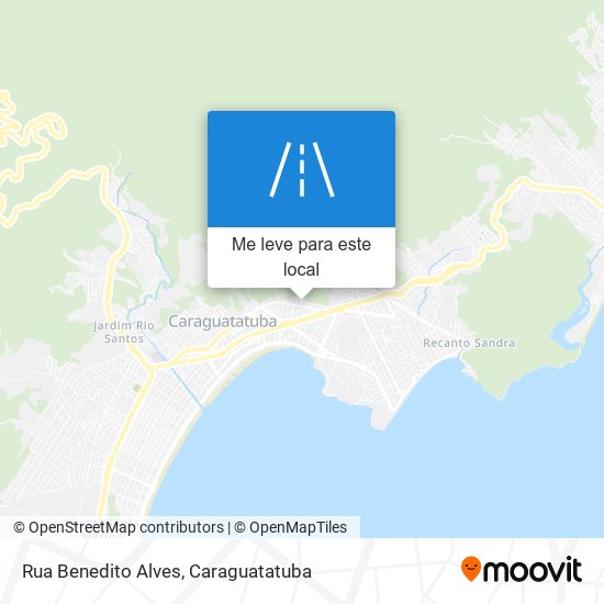 Rua Benedito Alves mapa