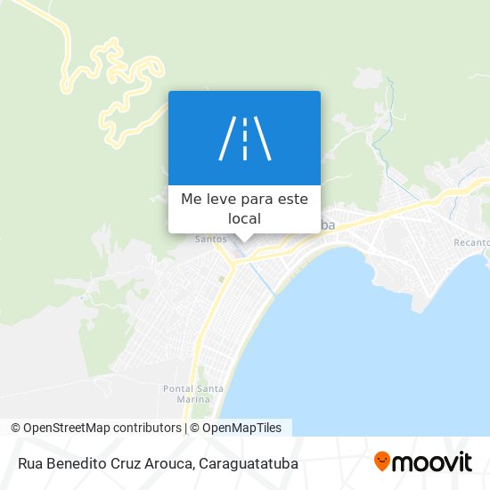 Rua Benedito Cruz Arouca mapa