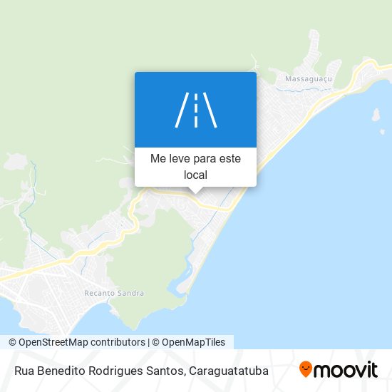Rua Benedito Rodrigues Santos mapa