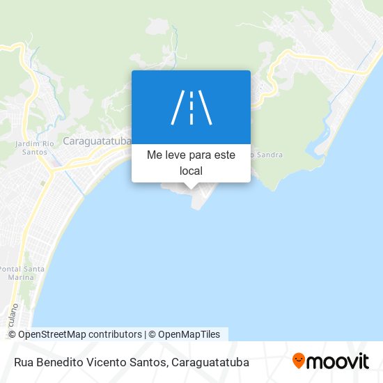 Rua Benedito Vicento Santos mapa