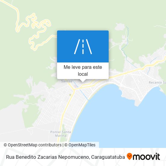 Rua Benedito Zacarias Nepomuceno mapa